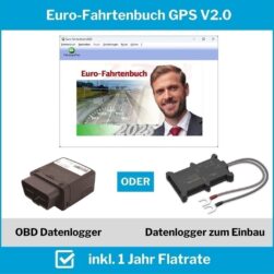 Euro-Fahrtenbuch 2025 GPS V2.0 1 Jahr